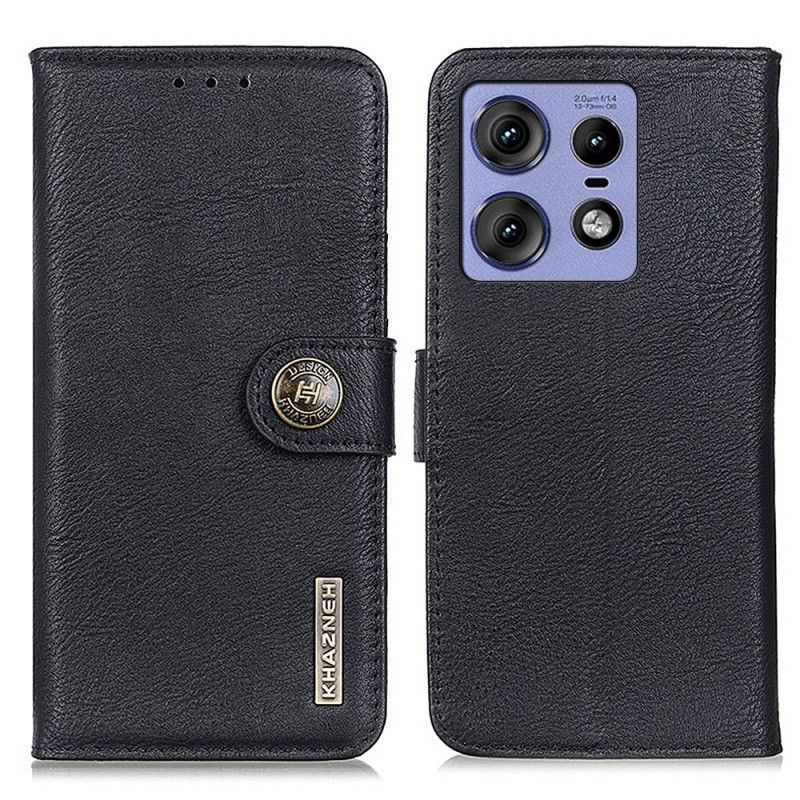 Kožený Kryt Motorola Edge 50 Pro Khazneh