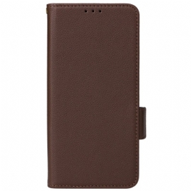Kožený Kryt Motorola Edge 50 Pro Textura Litchi S Popruhem