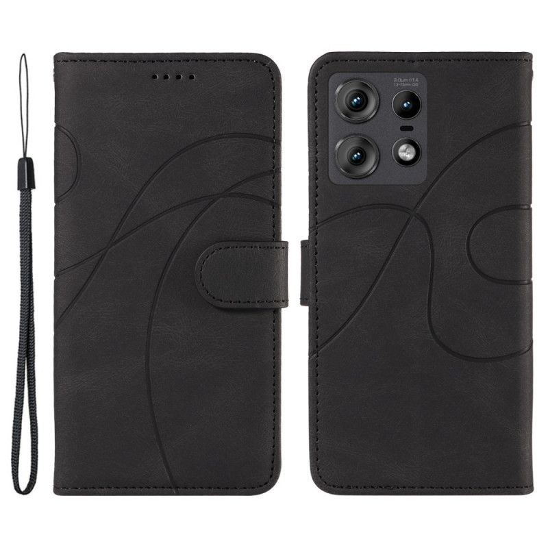 Kožený Kryt Motorola Edge 50 Pro Vlnovka