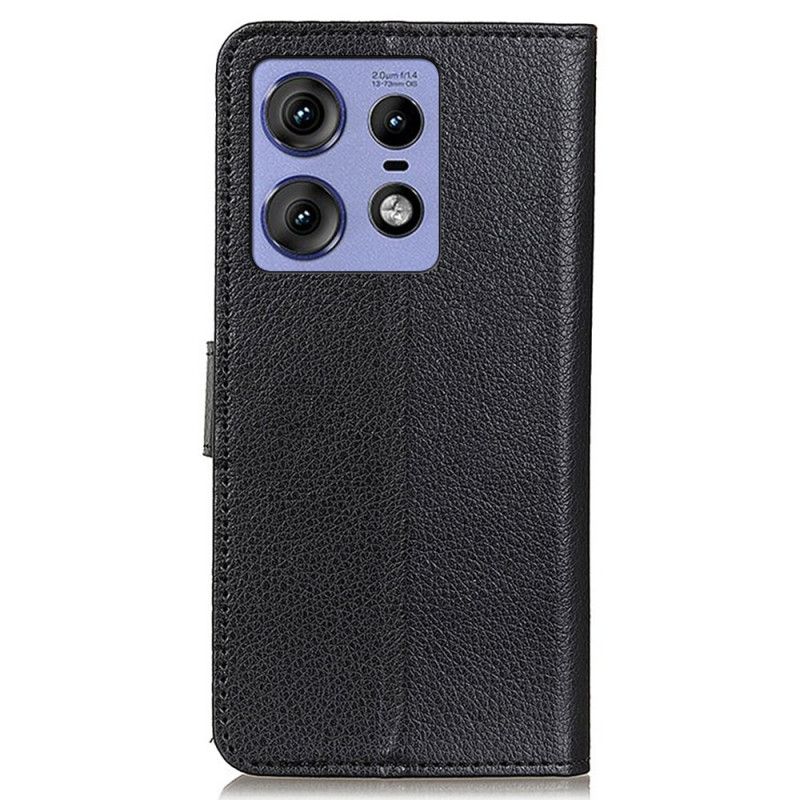 Kožený Kryt Na Motorola Edge 50 Pro Tradiční Umělá Kůže