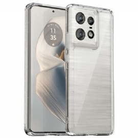 Kryt Motorola Edge 50 Pro Průhledná Galvanicky Pokovená Tlačítka