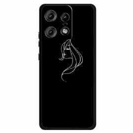 Kryt Na Motorola Edge 50 Pro Žena Grafika