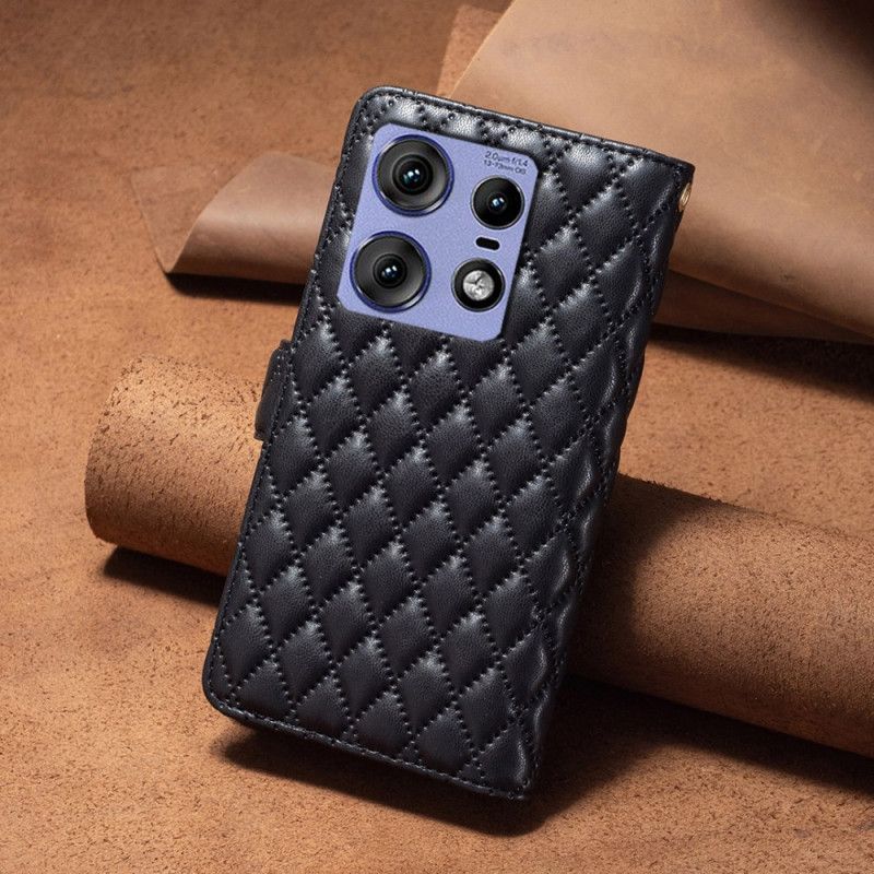 Peněženková Pouzdra Motorola Edge 50 Pro Kryty Na Mobil Binfen Color Prošívaná Peněženka Na Mince
