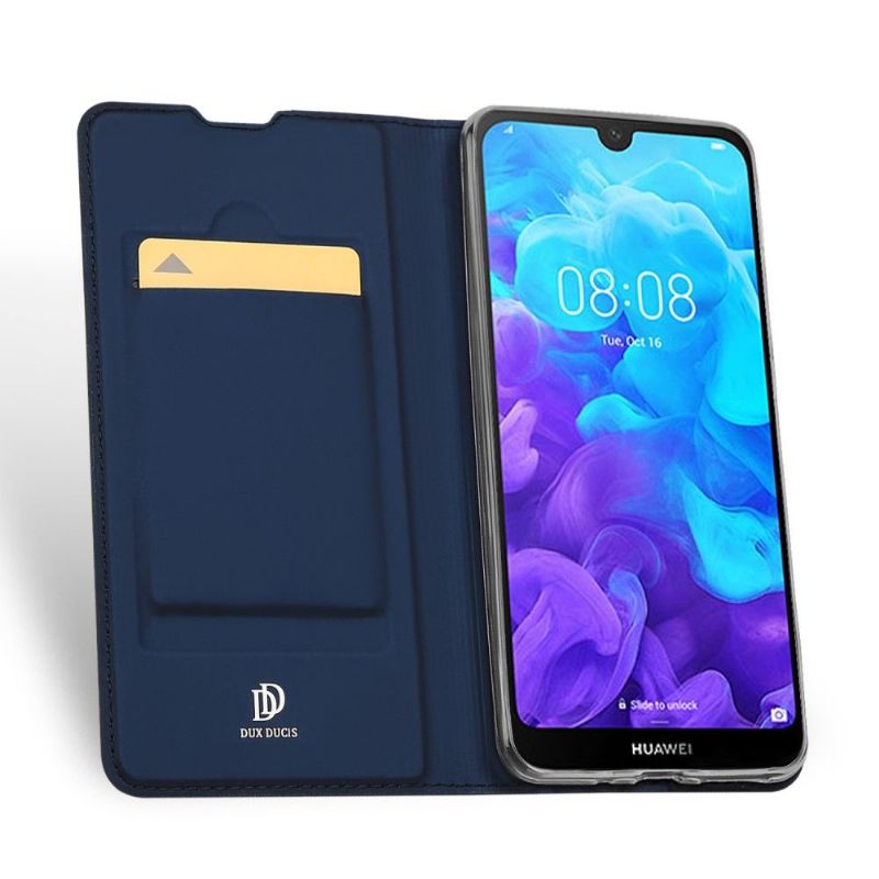 Kožené Pouzdro Folio Na Huawei Y5 2019 Obchodní Imitace Kůže