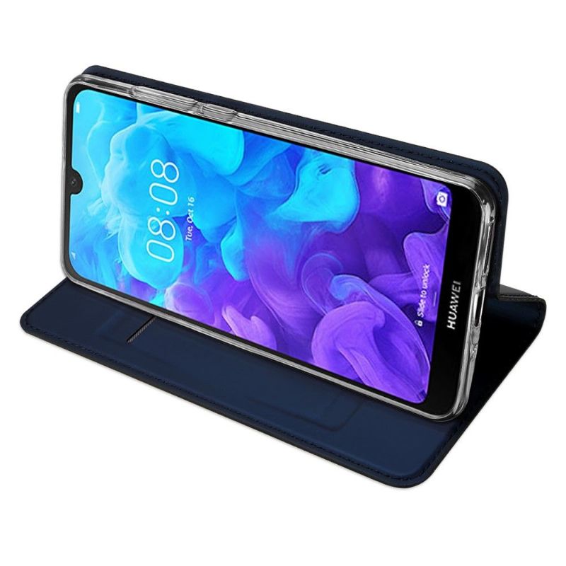 Kožené Pouzdro Folio Na Huawei Y5 2019 Obchodní Imitace Kůže