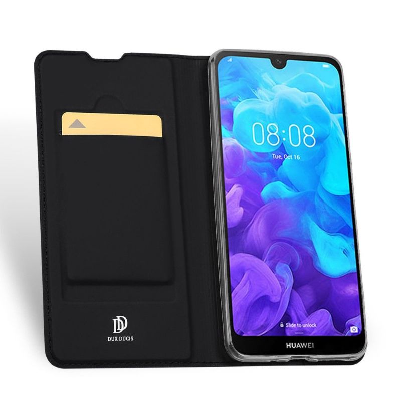 Kožené Pouzdro Folio Na Huawei Y5 2019 Obchodní Imitace Kůže