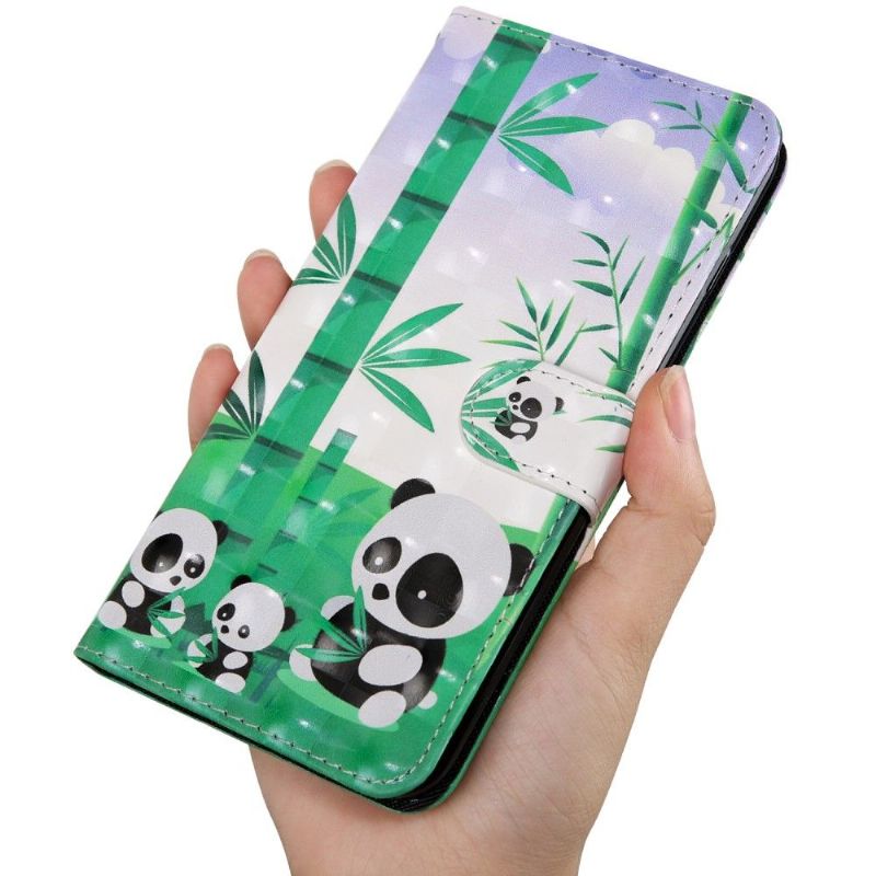 Kožené Pouzdro Na Xiaomi Mi 9 Lite Rodina Pandí