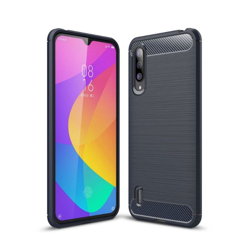 Kryt Na Xiaomi Mi 9 Lite Uhlíkový Kartáčovaný Gel