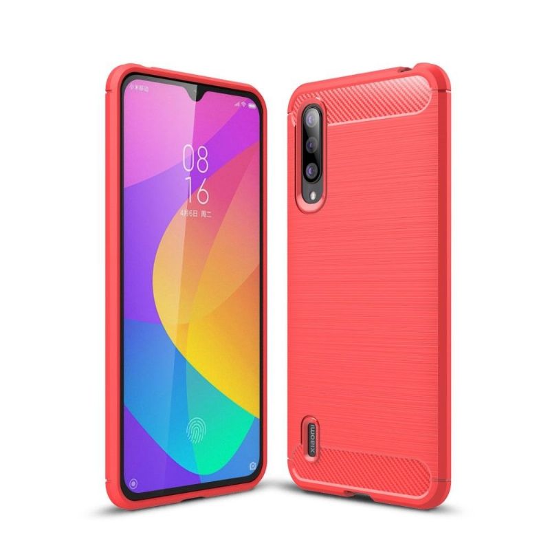 Kryt Na Xiaomi Mi 9 Lite Uhlíkový Kartáčovaný Gel