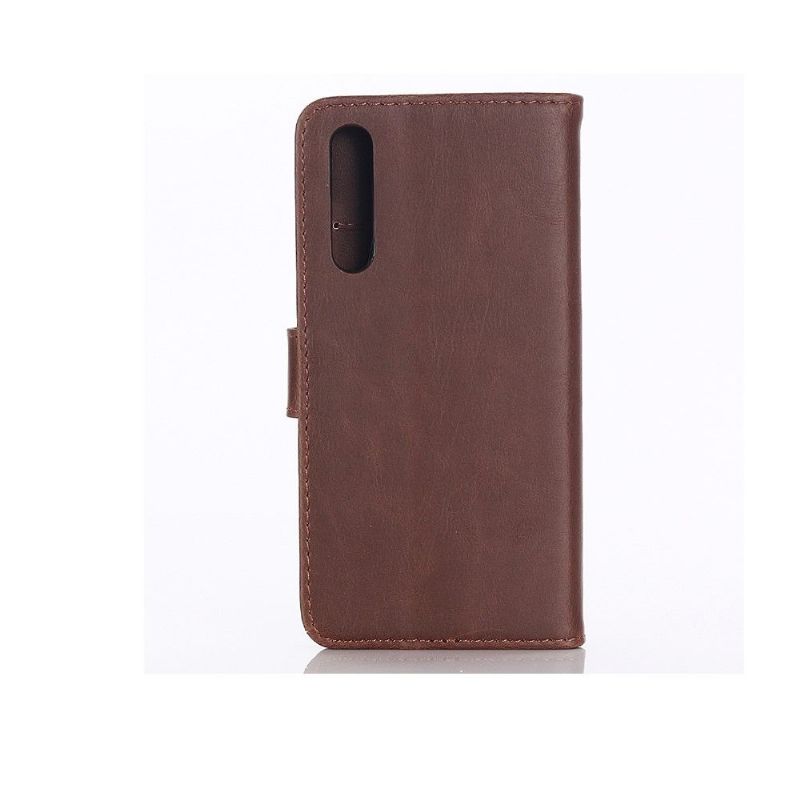 Kožené Pouzdro Folio Na Xiaomi Mi 9 Retro Elegantní Umělá Kůže