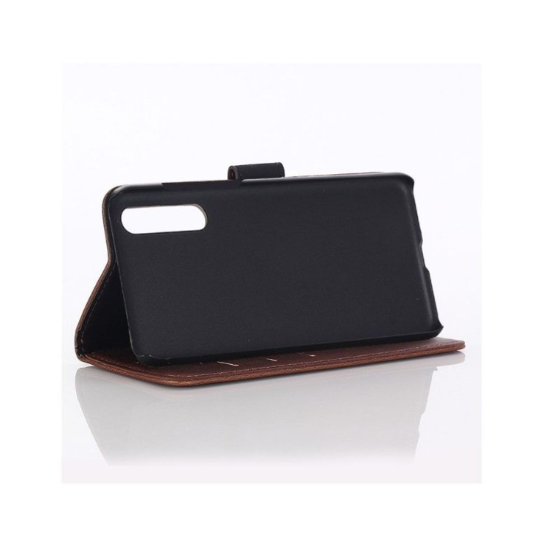 Kožené Pouzdro Folio Na Xiaomi Mi 9 Retro Elegantní Umělá Kůže