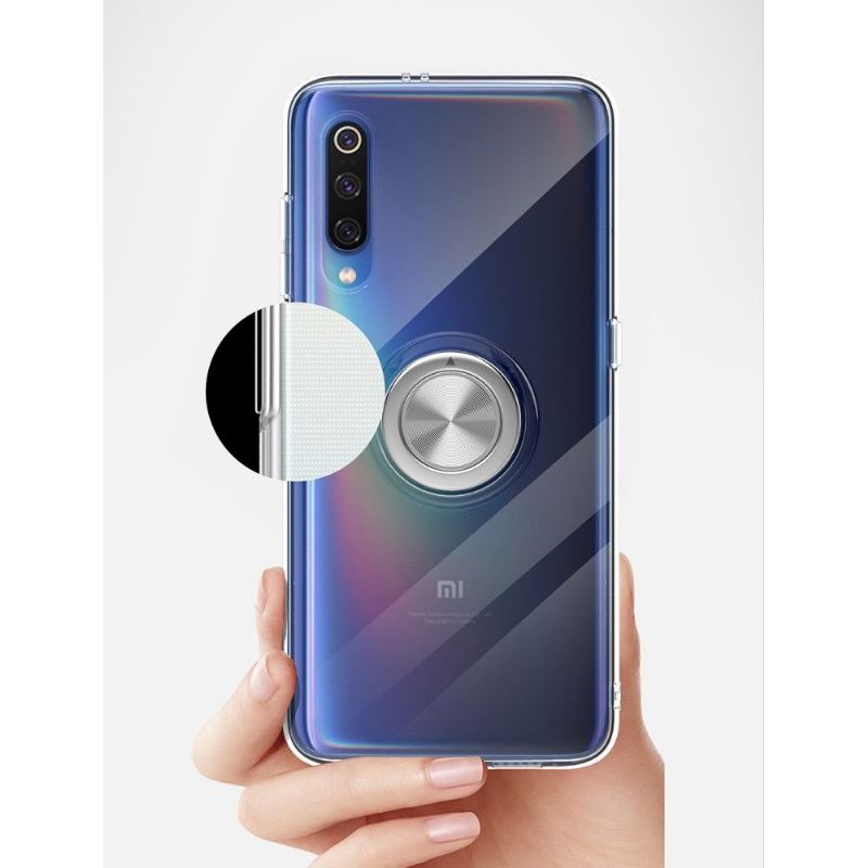 Kryt Na Xiaomi Mi 9 S Magnetickým Kroužkem - Čirý