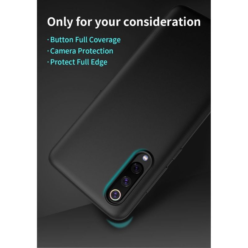 Kryt Na Xiaomi Mi 9 Ultra Tenký Matný Povlak - Černý