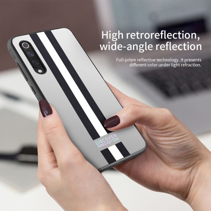 Kryt Na Xiaomi Mi 9 Černobílé Pruhované Vzory Nillkin