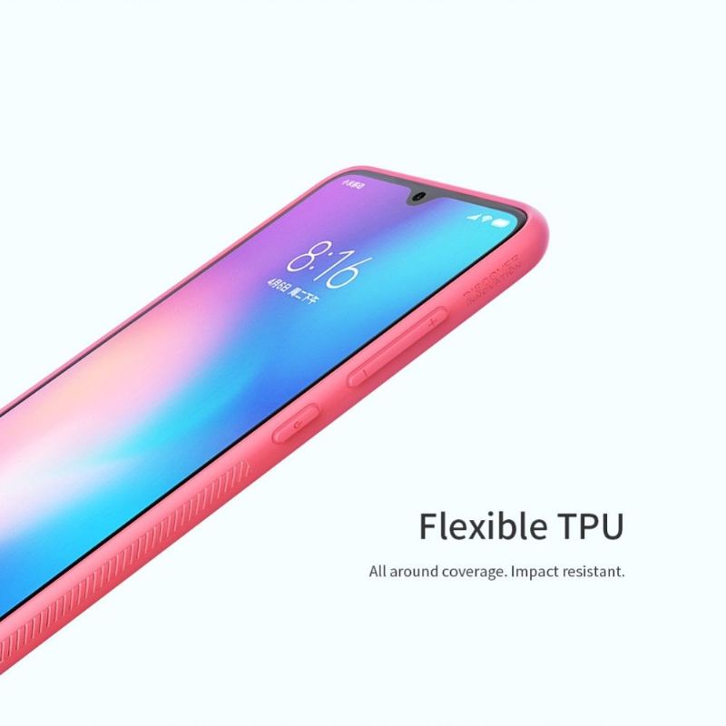 Kryty Na Mobil Na Xiaomi Mi 9 Nillkin Pruhovaný Vzor - Růžová / Zelená