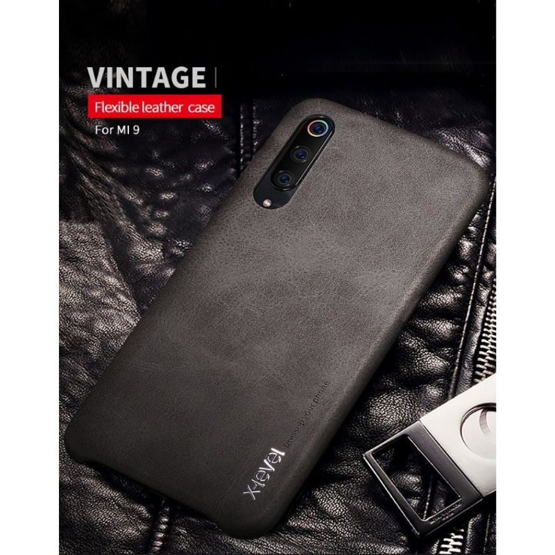 Kryty Na Mobil Na Xiaomi Mi 9 Vintage Série Kůže