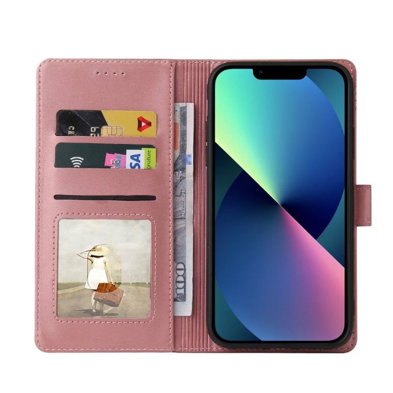 Flipové Pouzdro Na iPhone 13 Mini Držák Karet Řady 009