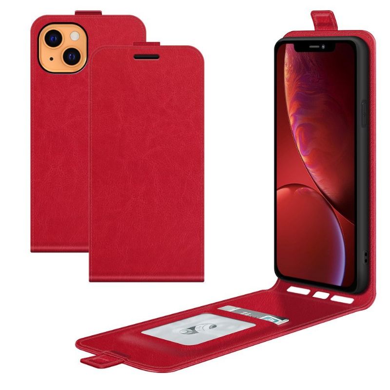 Flipové Pouzdro Na iPhone 13 Mini Kožené Pouzdro Vertikální Umělá Kůže