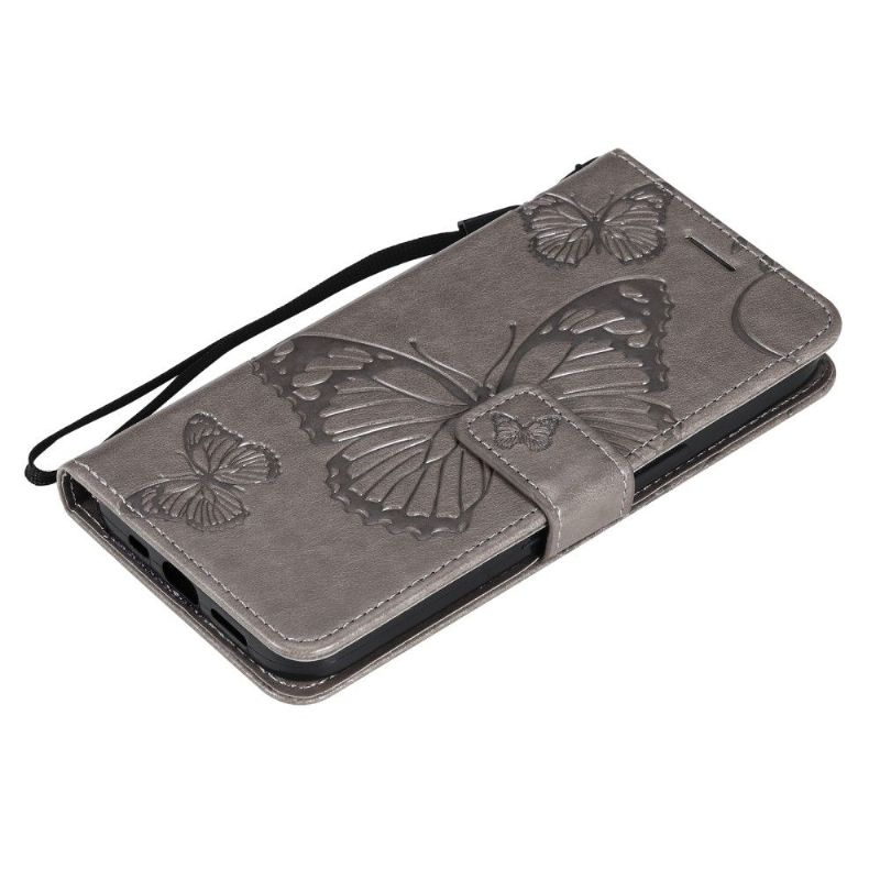 Flipové Pouzdro Na iPhone 13 Mini Motýli Podpůrných Funkcí