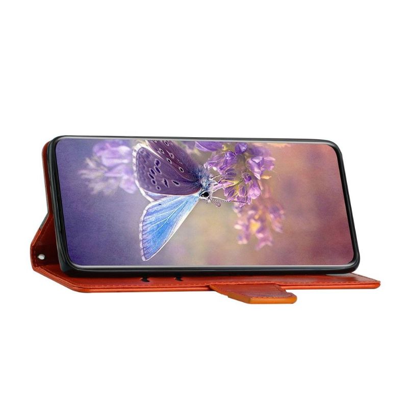 Kožené Pouzdro Folio Na iPhone 13 Mini Flipové Pouzdro Motýl