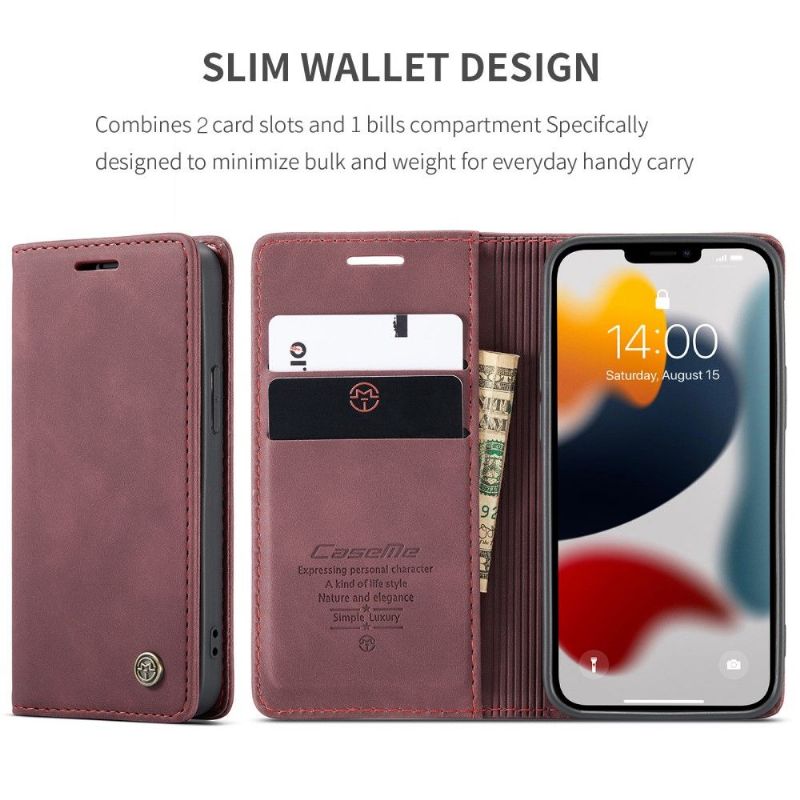 Kožené Pouzdro Na iPhone 13 Mini Retro Golias Z Imitace Kůže