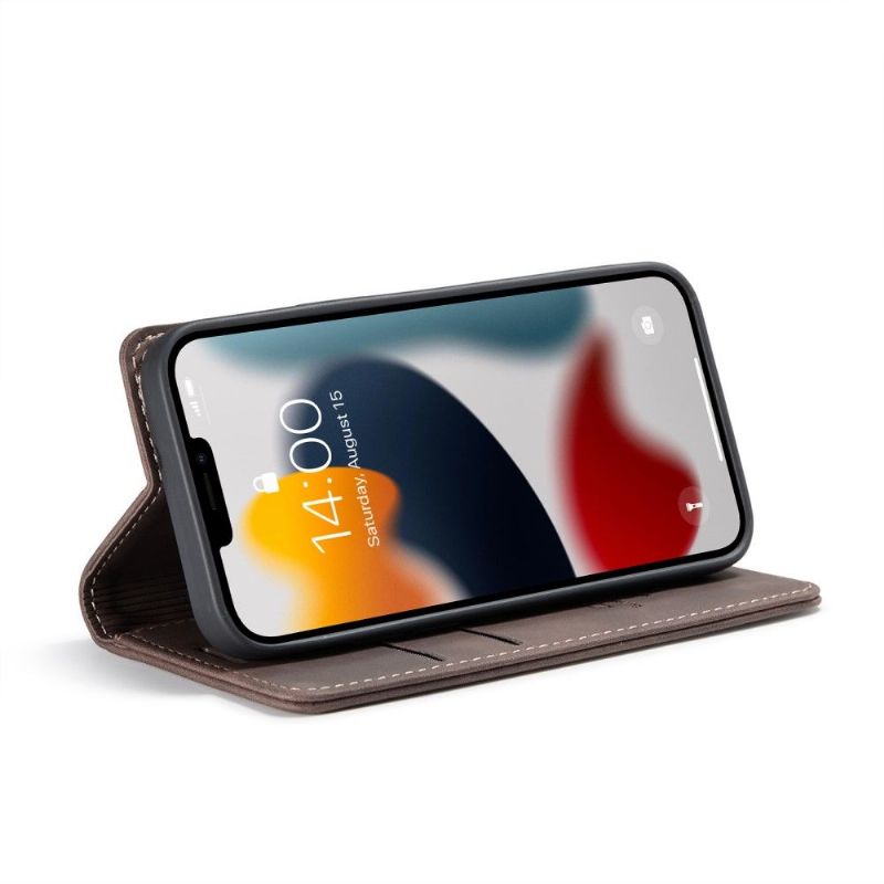 Kožené Pouzdro Na iPhone 13 Mini Retro Golias Z Imitace Kůže