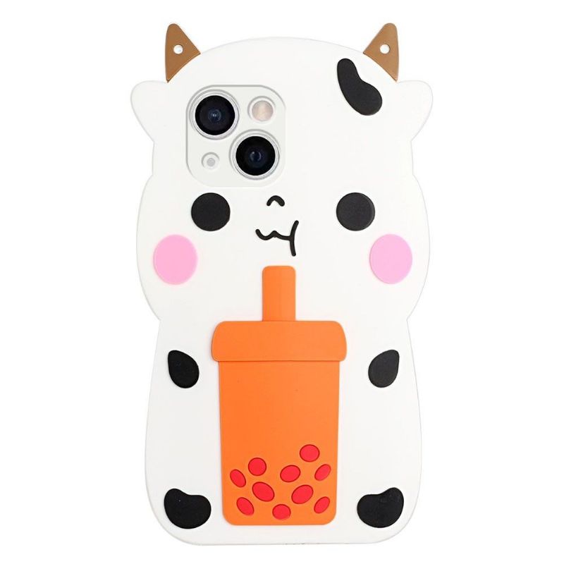 Kryt Na iPhone 13 Mini 3d Kráva S Popruhem