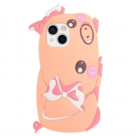 Kryt Na iPhone 13 Mini 3d Prase S Popruhem