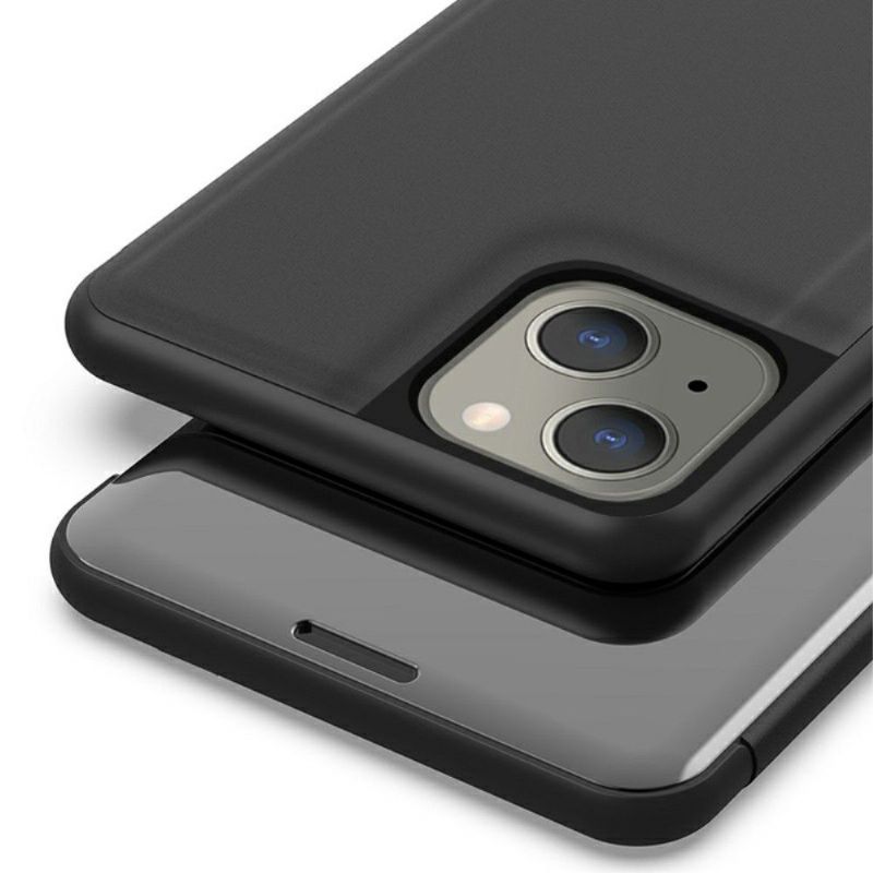 Kryt Na iPhone 13 Mini Flipové Pouzdro Zrcadlový Efekt