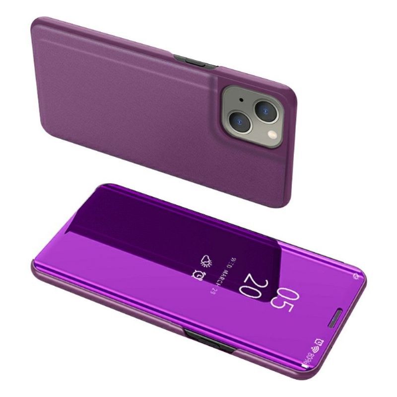 Kryt Na iPhone 13 Mini Flipové Pouzdro Zrcadlový Efekt