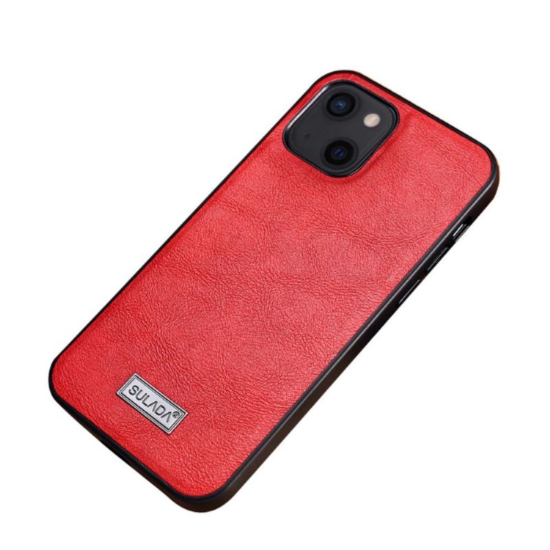 Kryt Na iPhone 13 Mini Kožený Efekt Sulada
