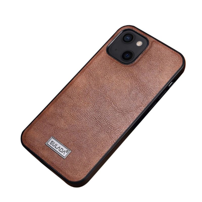 Kryt Na iPhone 13 Mini Kožený Efekt Sulada
