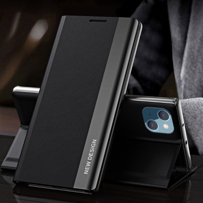 Pouzdra Na iPhone 13 Mini Obchodní Magnet S Koženým Efektem