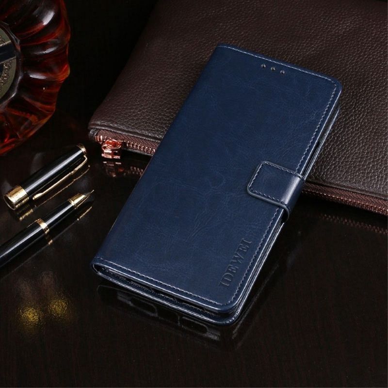 Flipové Pouzdro Na Samsung Galaxy A33 5G Kožené Pouzdro Kožený Efekt Idewei Folio