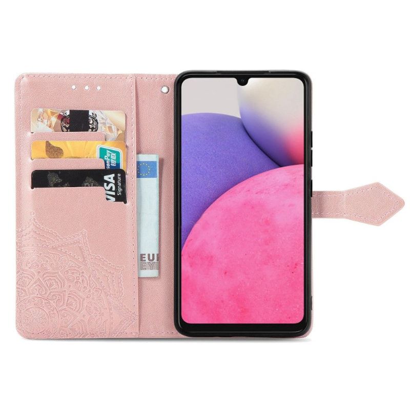Flipové Pouzdro Na Samsung Galaxy A33 5G Mandala Reliéf Z Umělé Kůže