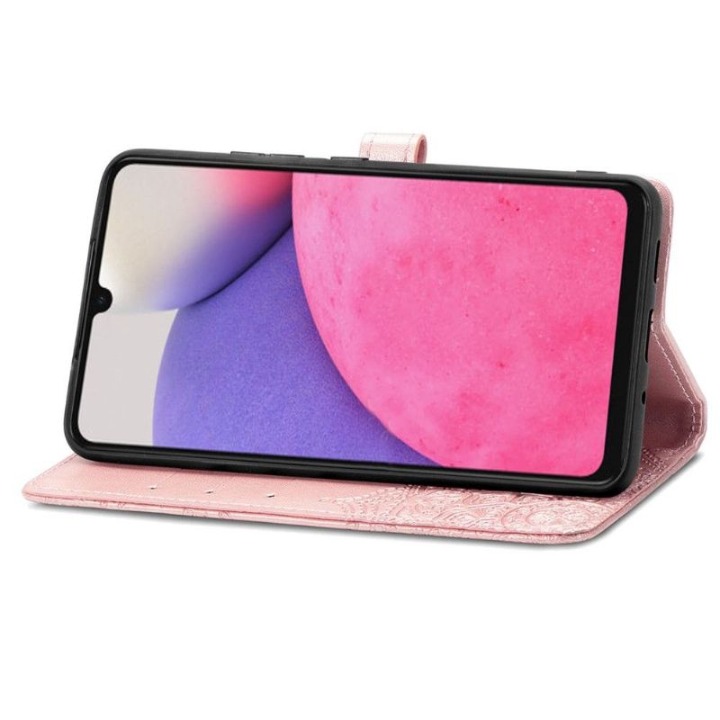 Flipové Pouzdro Na Samsung Galaxy A33 5G Mandala Reliéf Z Umělé Kůže
