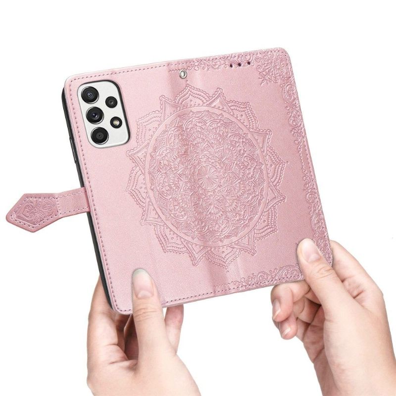Flipové Pouzdro Na Samsung Galaxy A33 5G Mandala Reliéf Z Umělé Kůže