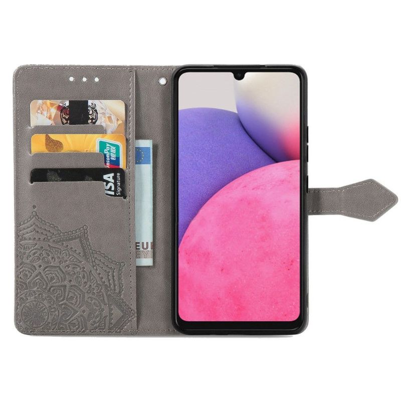 Flipové Pouzdro Na Samsung Galaxy A33 5G Mandala Reliéf Z Umělé Kůže