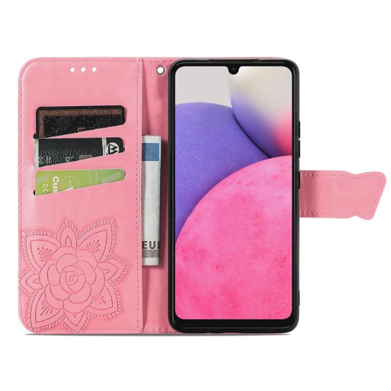 Flipové Pouzdro Na Samsung Galaxy A33 5G Pomocný Motýl