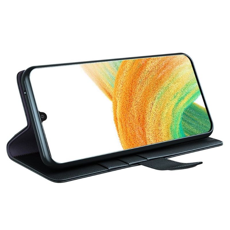 Flipové Pouzdro Na Samsung Galaxy A33 5G Prémiová Kůže