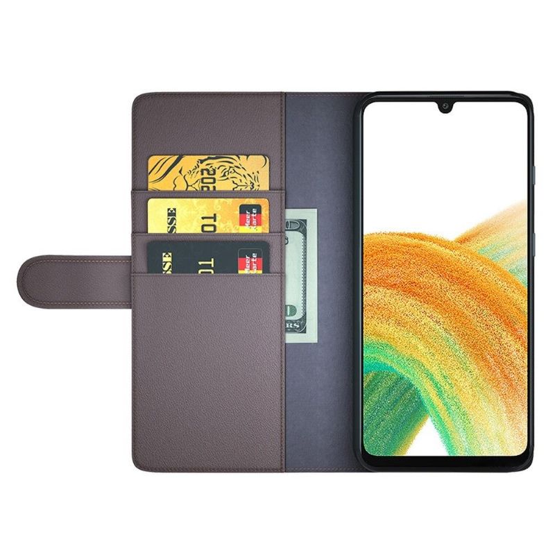 Flipové Pouzdro Na Samsung Galaxy A33 5G Prémiová Kůže