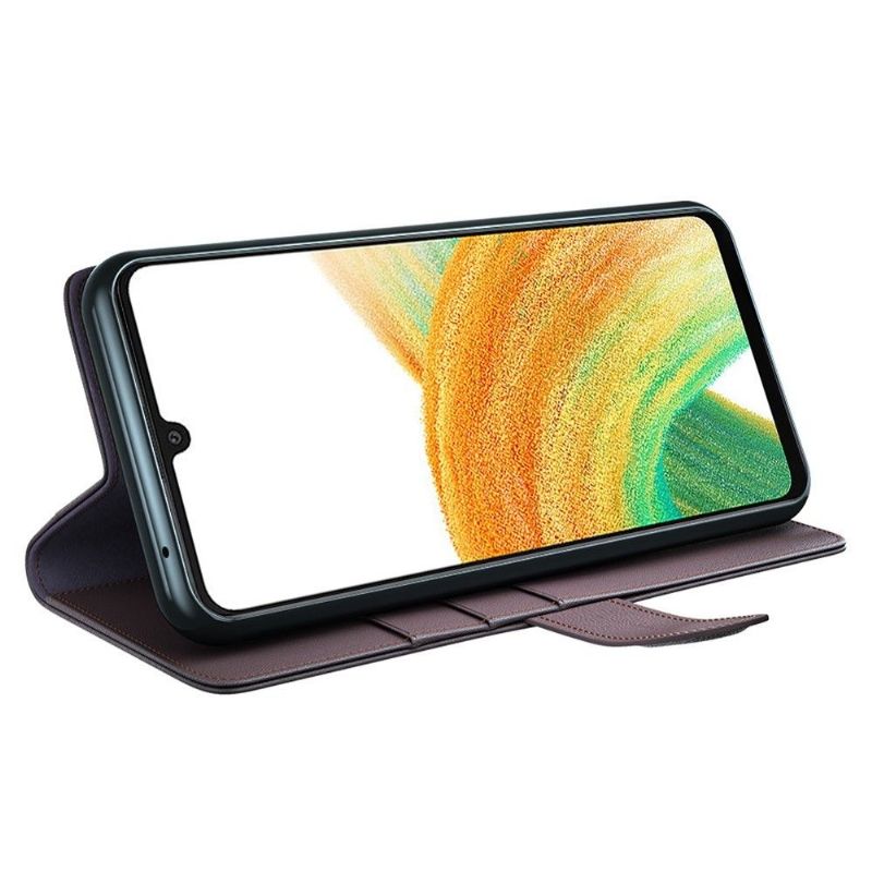 Flipové Pouzdro Na Samsung Galaxy A33 5G Prémiová Kůže