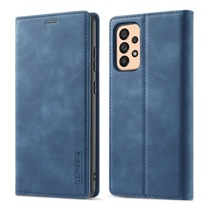 Kožené Pouzdro Folio Na Samsung Galaxy A33 5G Flipové Pouzdro Držák Klopné Karty Lc.imeeke