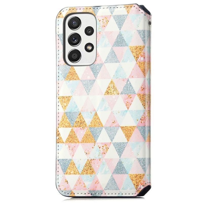 Kožené Pouzdro Na Samsung Galaxy A33 5G Flipové Pouzdro Klapka V Severském Stylu