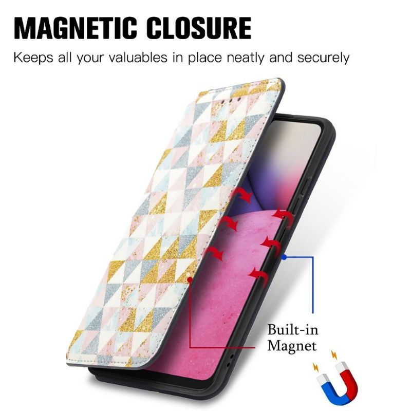 Kožené Pouzdro Na Samsung Galaxy A33 5G Flipové Pouzdro Klapka V Severském Stylu