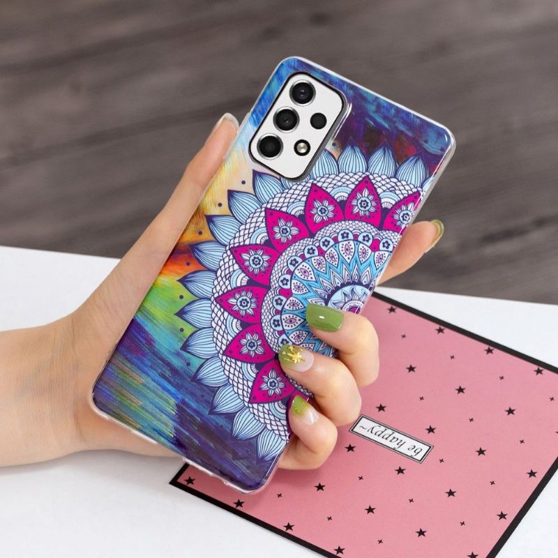 Kryt Na Samsung Galaxy A33 5G Svítivá Barevná Mandala