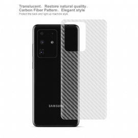 2 Zadní Fólie Karbonového Stylu Pro Samsung Galaxy S20 Ultra
