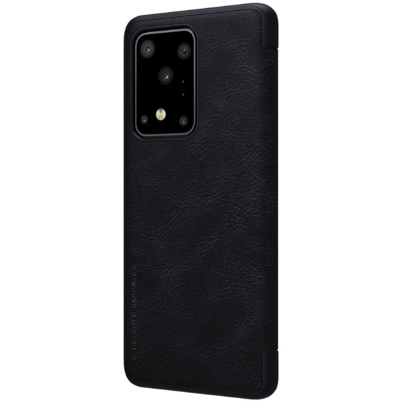 Flipové Pouzdro Na Samsung Galaxy S20 Ultra Potah Z Umělé Kůže Řady Qin