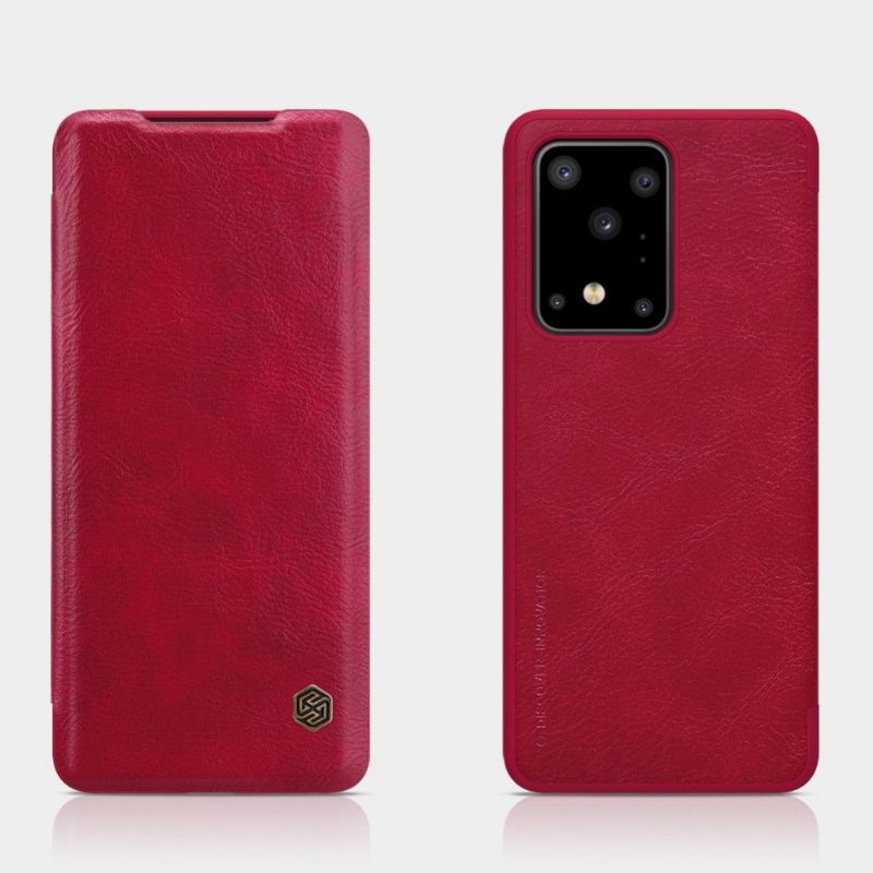 Flipové Pouzdro Na Samsung Galaxy S20 Ultra Potah Z Umělé Kůže Řady Qin