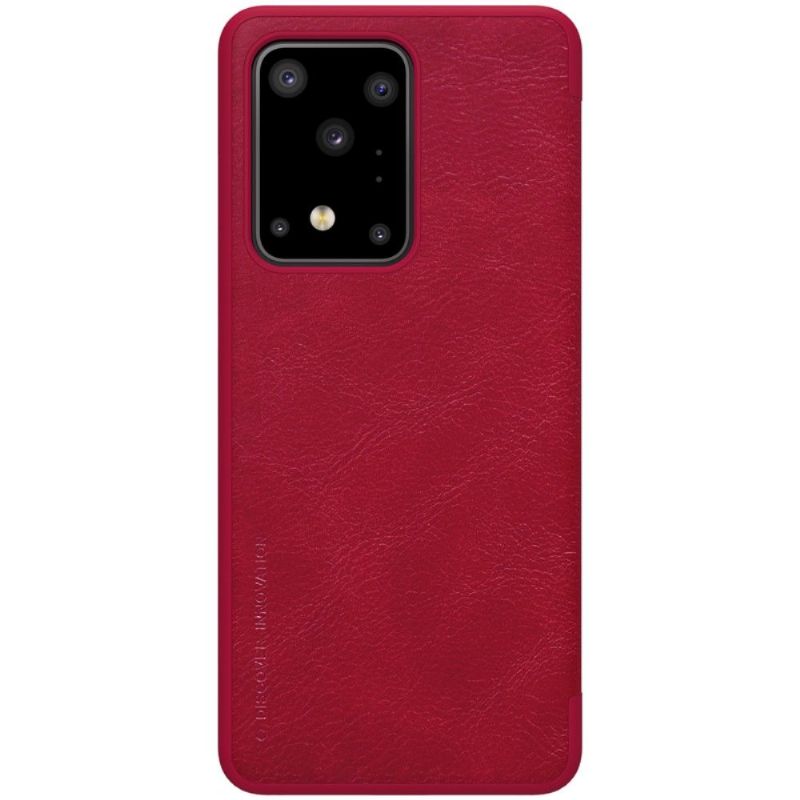Flipové Pouzdro Na Samsung Galaxy S20 Ultra Potah Z Umělé Kůže Řady Qin
